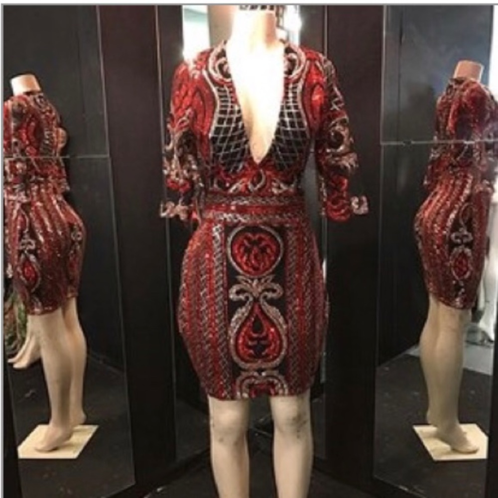 Sequence deep v dress - Picture 1 of 4